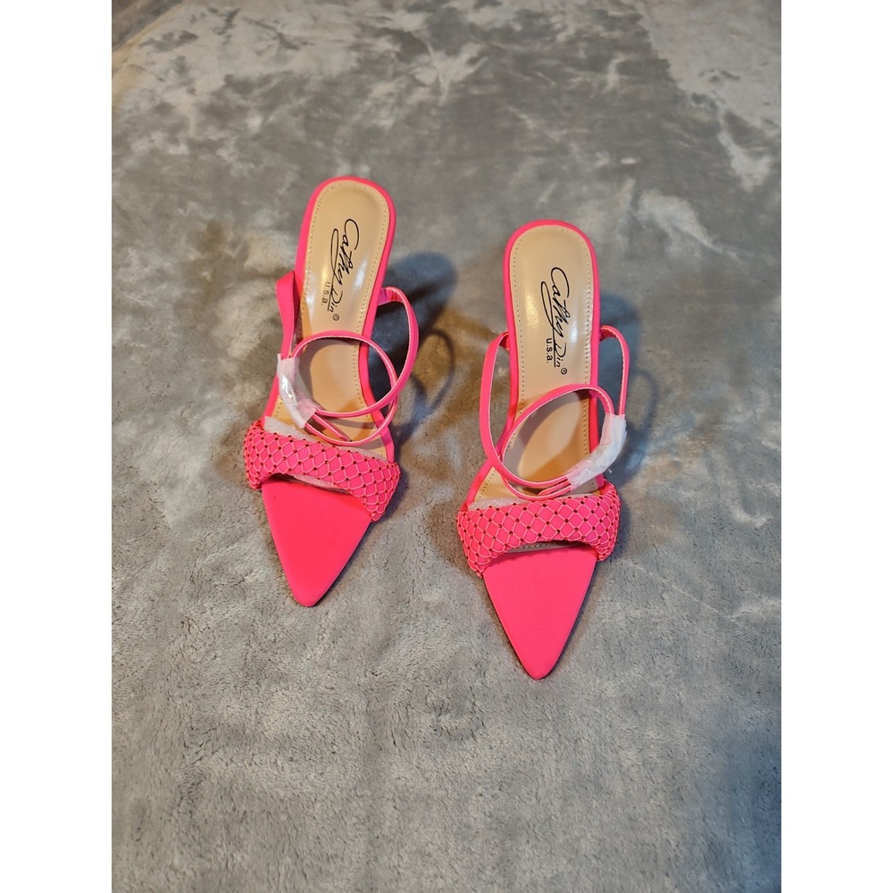 High Heels Cathy Din, Alista_10 Color Hot Pink Size 5.5